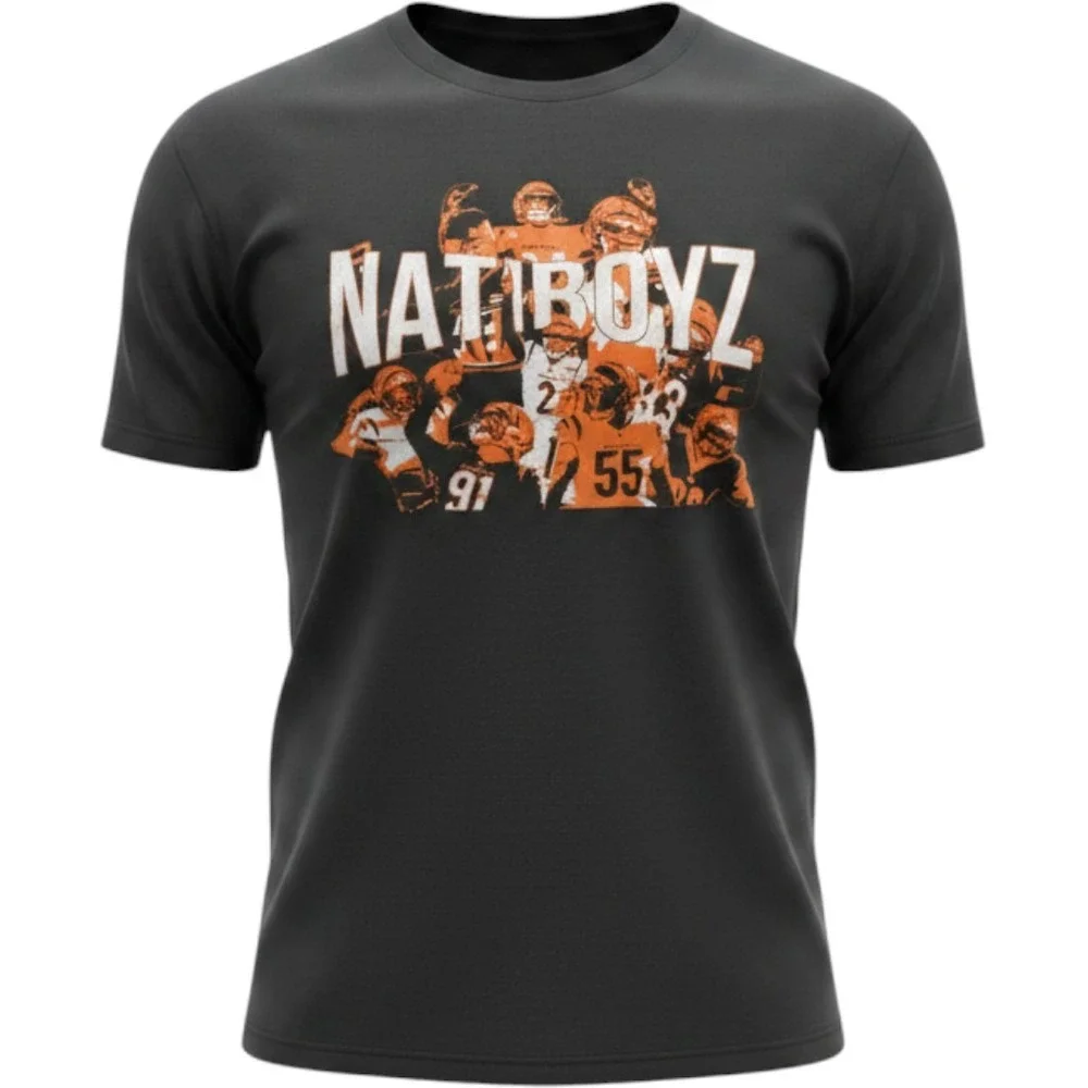 Cincinnati Bengals Natiboyz Kids Black Graphic T-Shirt Football Youth Tee